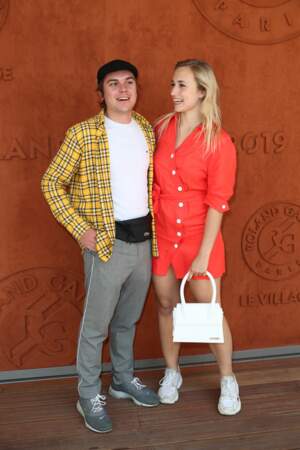 Chloé Jouannet et son chéri Zacharie Chasseriaud à Roland-Garros
