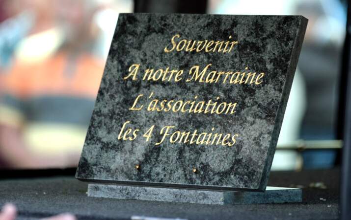 L'association les 4 fontaines a tenu à graver son hommage dans le marbre