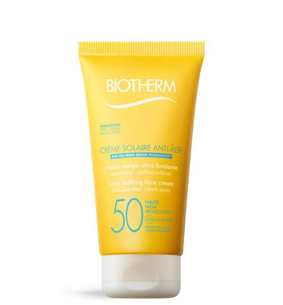 Crème solaire anti-âge SPF 50, Biotherm, 28,40€