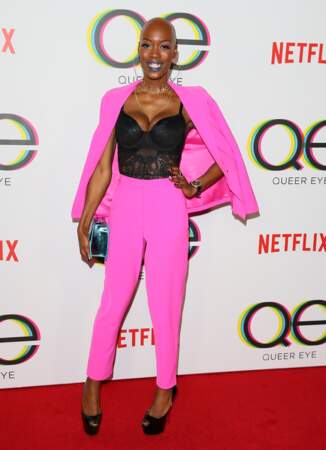 Les don'ts de la semaine : le costume pantalon rose - Obiageliaku Anusionwu