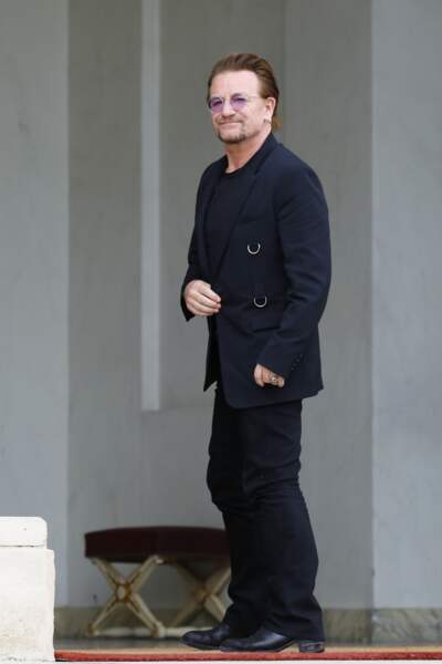 Le chanteur Bono est reçu à l'Elysée ce lundi 24 juillet 2017 à 17 heures