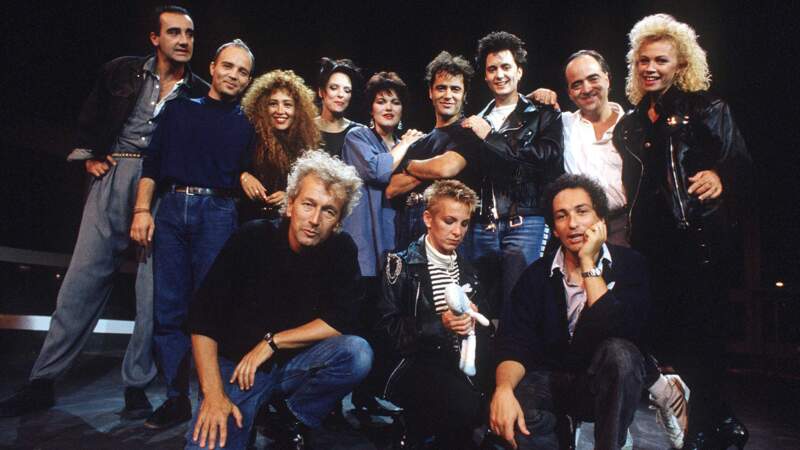 La troupe de Starmania en 1988