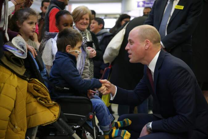Le prince William en visite à l'hôpital pour enfants Evelina, le 18 janvier