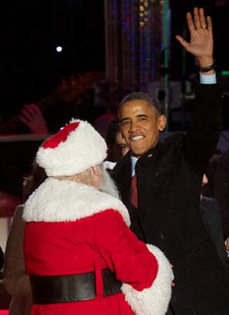 Barack Obama et le Père Noël