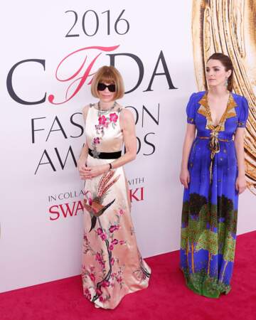 CFDA Fashion Awards : Anna Wintour aka Madame Mode et sa fille Bee Shaffer