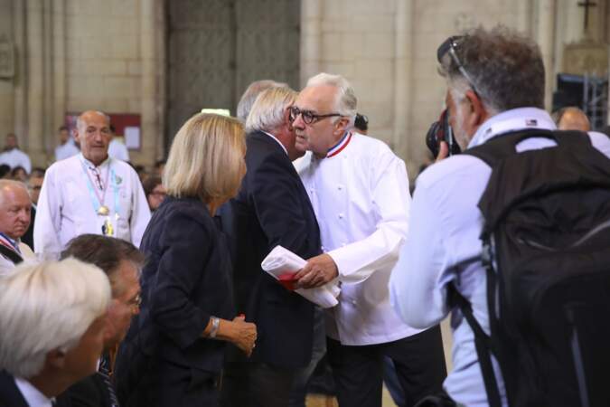 Alain Ducasse à la cérémonie en hommage à Joel Robuchon, le 17 juin à Poitiers