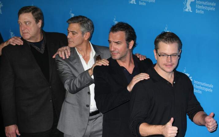Matt Damon, Jean Dujardin, George Clooney et John Goodman 