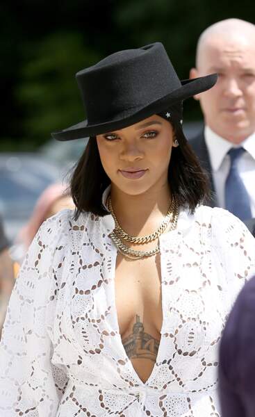 Rihanna à la fondation Louis Vuitton à Paris