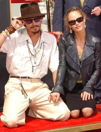 Johnny Depp et Vanessa Paradis en septembre 2005