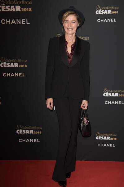 Anne Consigny à la soirée des Révélations des César 2018, le 15 janvier
