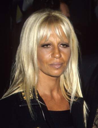 Donatella Versace en 1992, pas hyper happy