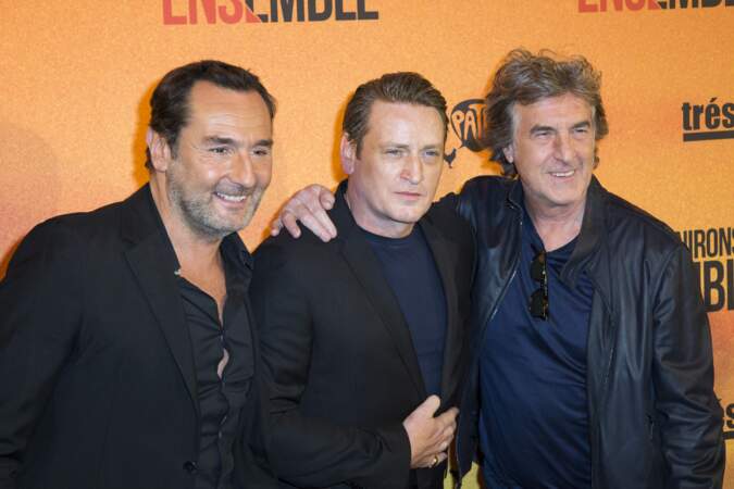 Gilles Lellouche, Benoît Magimel et François Cluzet à l'avant-première de Nous finirons ensemble le 29 avril 2019