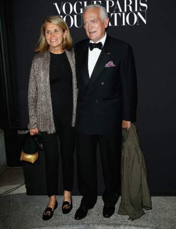 L'écrivain Philippe Labro et son épouse