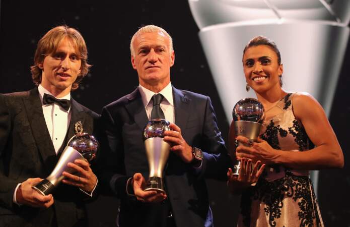 The Best FIFA Football Awards : Les lauréats Luka Modric, Didier Deschamps et la Brésilienne Marta