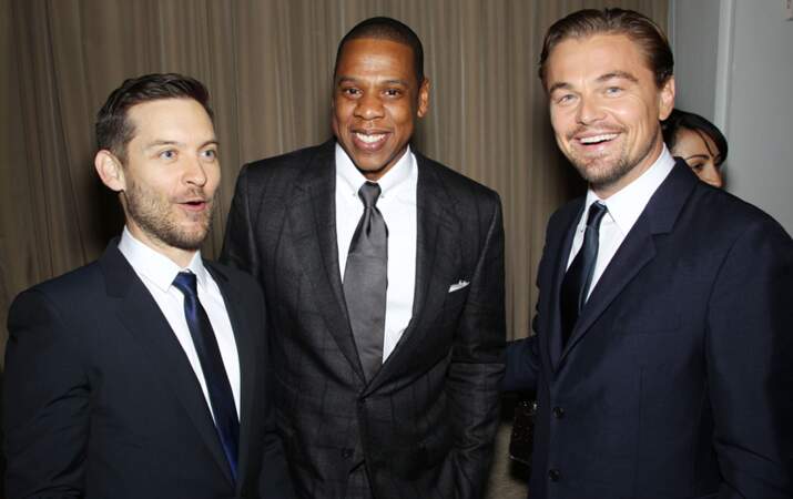 Tobey Maguire, Jay-Z et Leonardo DiCaprio