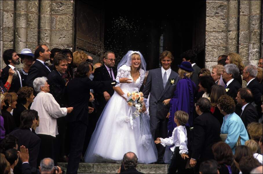 Estelle Lefébure et David Hallyday se sont mariés le 15 septembre 1989