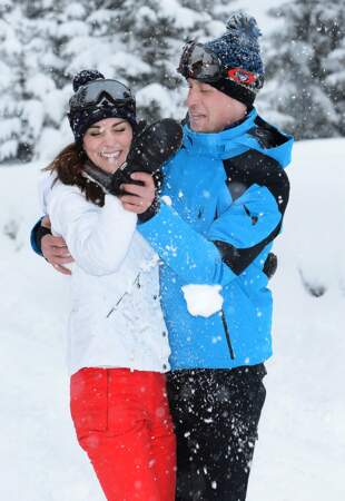 Kate Middleton et le prince William se sont lancés dans une bataille de boules de neige