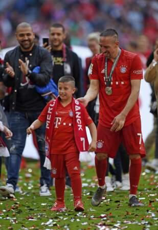 Franck Ribéry et son fils 