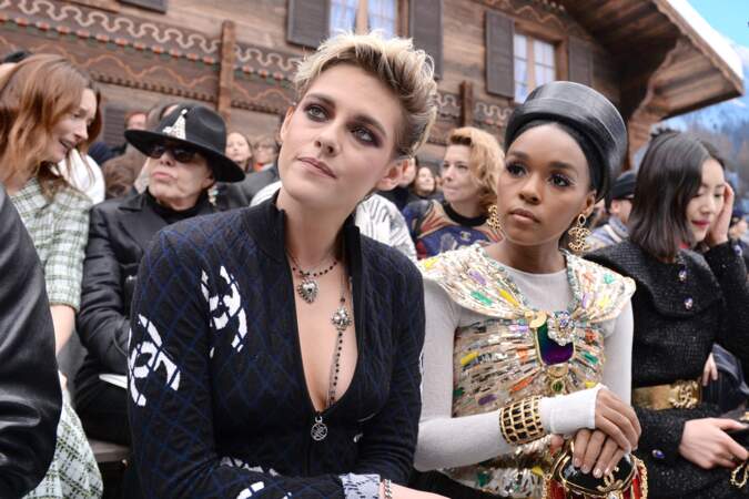 Kristen Stewart et Janaelle Monae au défilé Chanel automne-hiver 2019-2020 pour un dernier hommage à Karl Lagerfeld