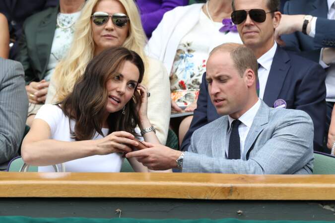 Kate Middleton et le prince William amoureux, complices et euphoriques à Wimbledon