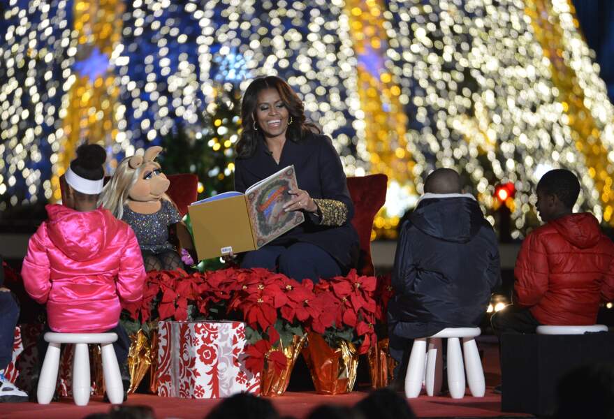 Michelle Obama et Peggy lisent ensemble pour les enfants