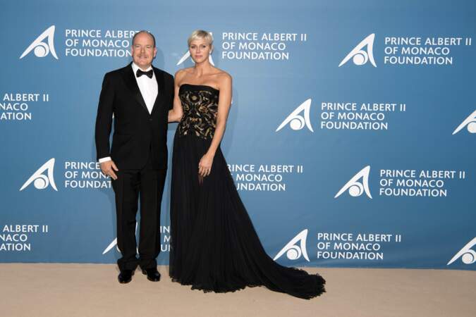 Albert et Charlène de Monaco au premier Gala pour l'Océan de Monte-Carlo