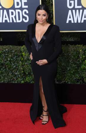 Eva Longoria lors de la 75e cérémonie des Golden Globes, le 7 janvier 2018