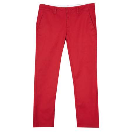 Pantalon rouge Georgia May Jagger x Volcom, 75€