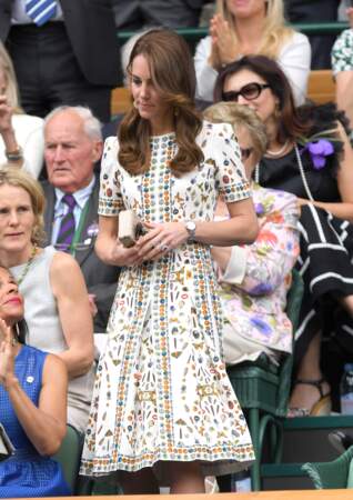 Wimbledon 2016 : Kate Middleton très printanière 