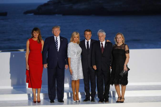 Photo de famille de la 45ème édition du G7, à Biarritz dimanche 25 août