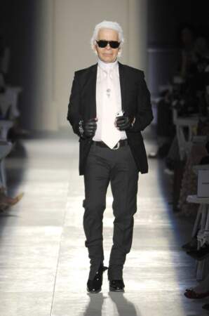 L'évolution physique de Karl Lagerfeld : le créateur en 2012