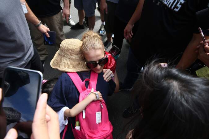 Céline Dion débarque à l'aéroport de Taipei, à Taiwan