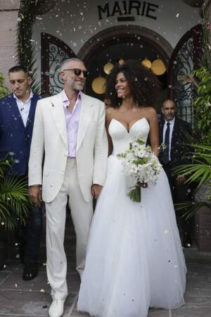 Le mariage de Vincent Cassel et Tina Kunakey