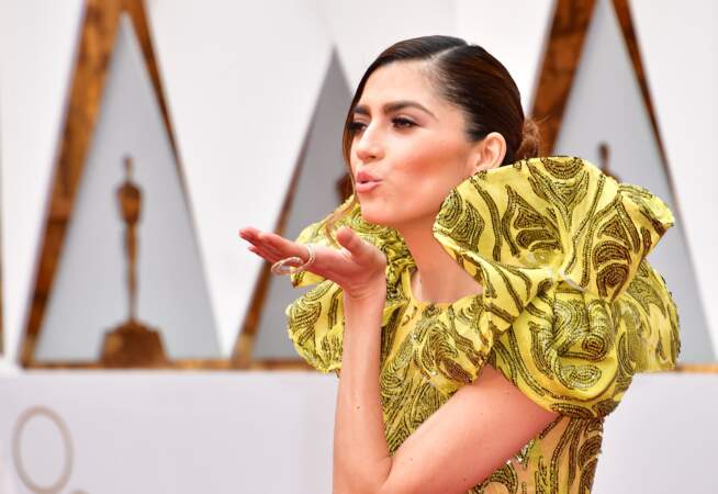 Oscars 2017 : Blanca Blanco arrive sur le red carpet
