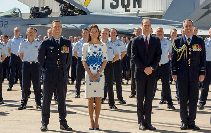 Le duc et la duchesse de Cambridge à la base de la Royal Australian Air Force d’Amberley