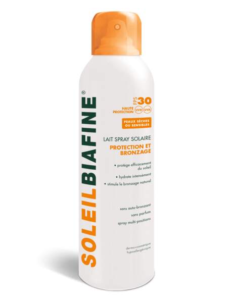 Lait Spray Solaire. 150 ml, 16,50 €, SoleilBiafine
