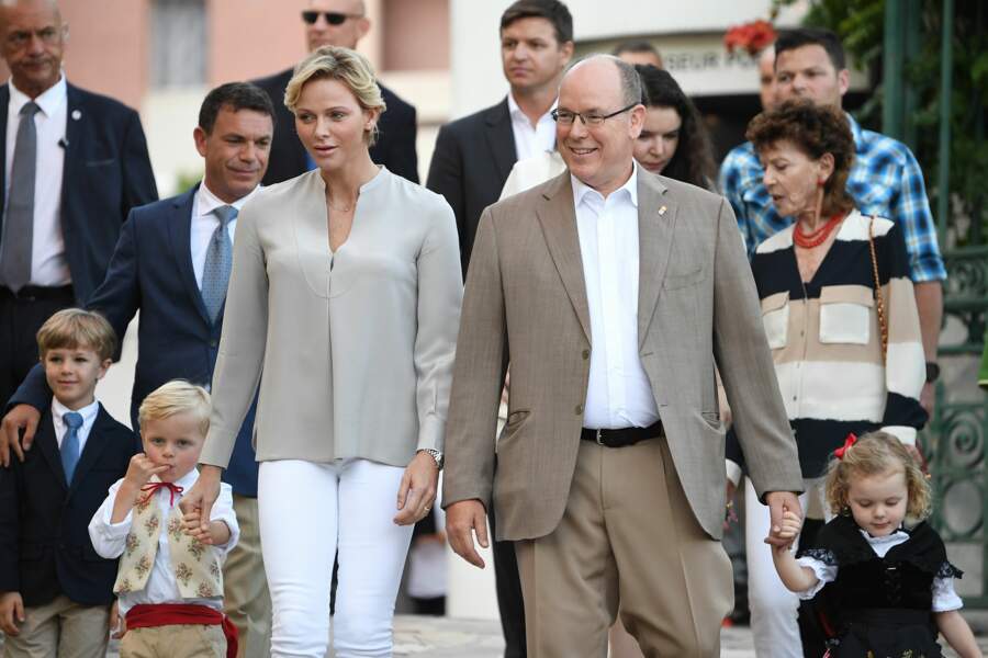 Jacques et Gabriella trop mignons lors du traditionnel pique-nique de Monaco