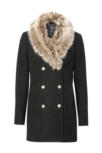 Manteau à col croisé esprit militaire, C&A, 59€