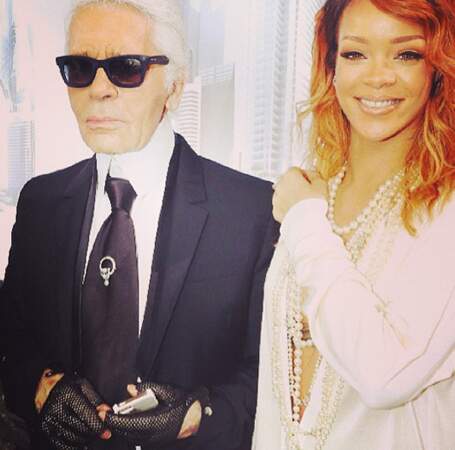 Rihanna et Karl Lagerfeld