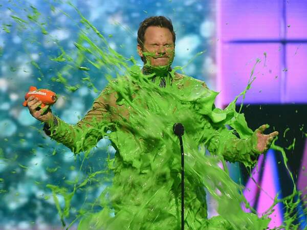 Chris Pratt recouvert de slime à la cérémonie des Kids' Choice Awards, Los Angeles