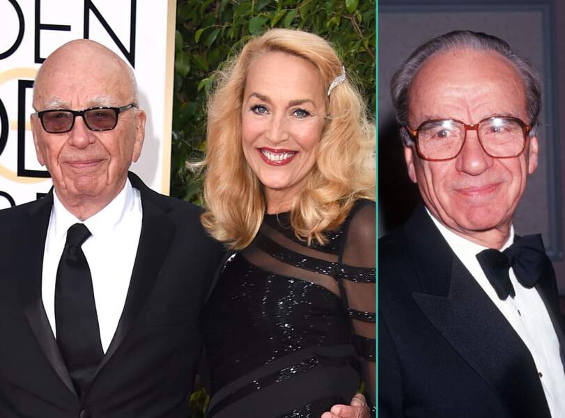 Rupert Murdoch aujourd'hui à 84 ans et à 59 ans, l'âge actuel de sa fiancée Jerry Hall