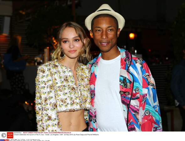 Dîner Chanel : Lily-Rose Depp et Pharrell Williams