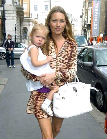 Kate Moss et sa fille Lila Grace petite...