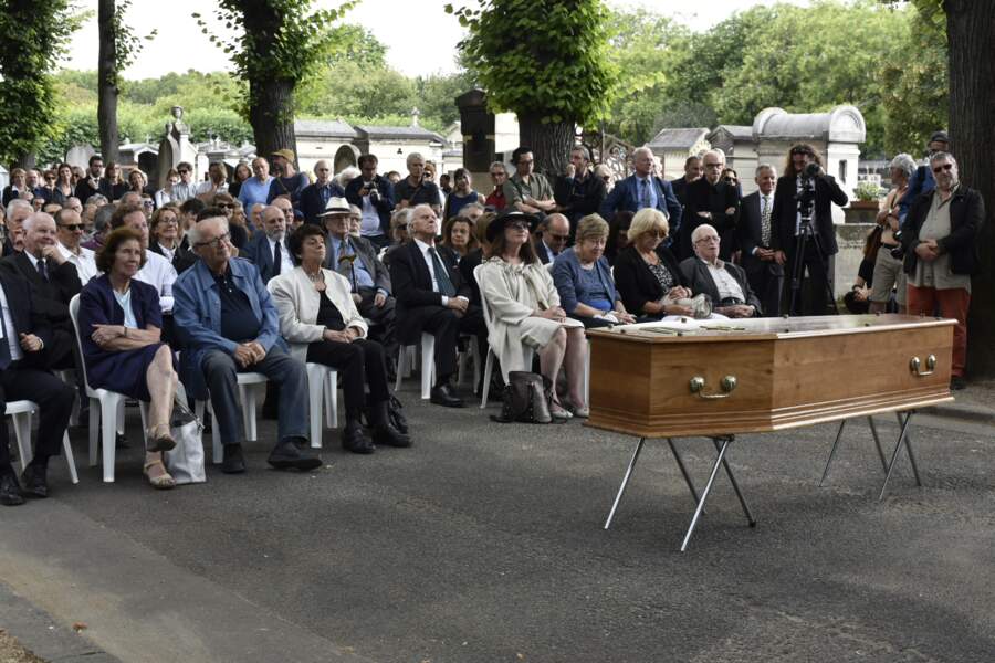 Obsèques de Claude Lanzmann au cimetière du Montparnasse 