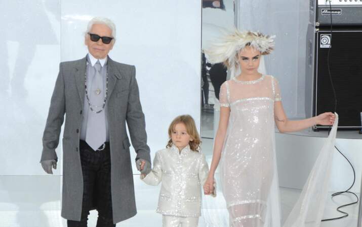 Karl Lagerfeld et Cara Delevingne