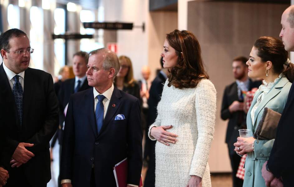 Kate Middleton en visite en Suède, le 31 janvier