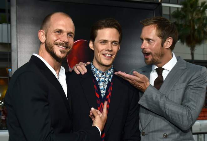 Le cinéma, c'est une affaire de famille pour Bill Skarsgård, qui pose avec ses deux frères Gustaf et Alexander
