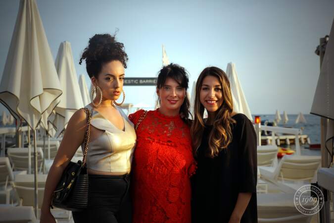 Les blogueuses Shera, Doris et Fadela à La Folie Douce à Cannes