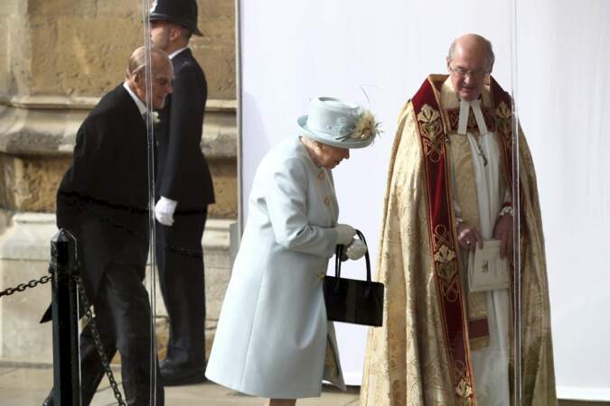 Le reine Elizabeth II et le prince Philip au mariage de la princesse Eugenie et Jack Brooksbank
