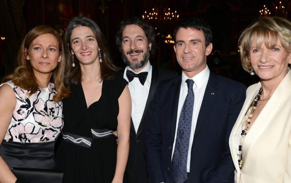 Anne Gravoin, Guillaume Gallienne et son épouse Amandine, Manuel Valls et Eve Ruggiéri